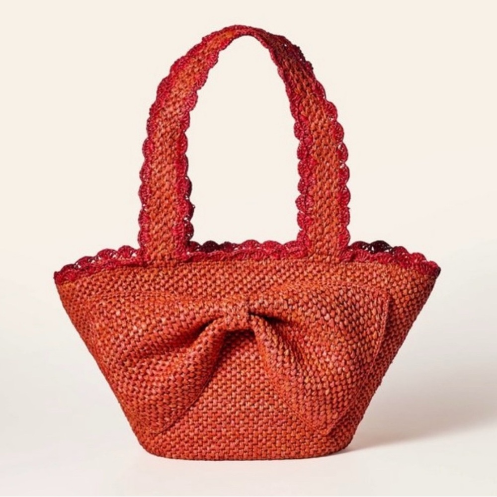 Kate Spade x Target Raffia Bow Tote Bag